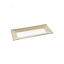 RECTANGLE PLATE 27 X 13 CM GOLD